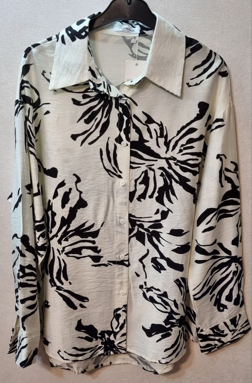 شومیز نخی جلو دکمه دار